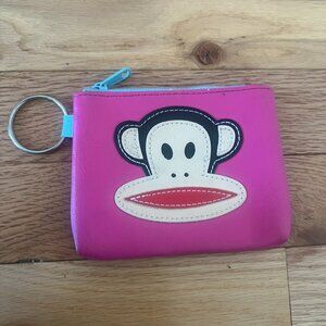 vintage - RARE - Paul Frank Julius Monkey Coin Purse Zip